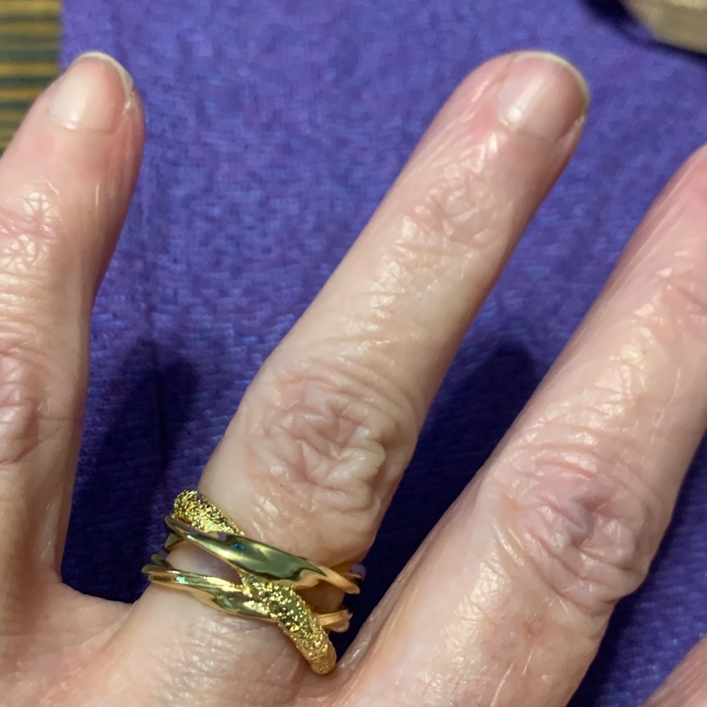Sz 6 L'Atellier Paris Emma & Chloe Gold Ring - Picture 13 of 16